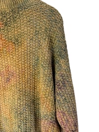 Image 8 of ♻️ UPCYCLED M Chunky Knit Sweater in Subtle Overdyed Ice Dye