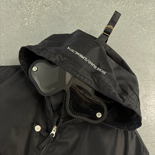 Image of AW 2018 Supreme x Stone Island Raso Gommato Helicopter Jacket, size small