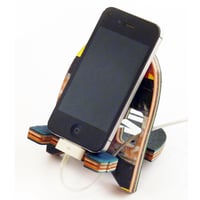 Image 1 of SkateDock - Recycled Skateboard Phone Stand or Charge Station - Free USA Shipping