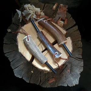 Image of Firestriker steel with Antler handle