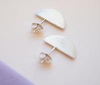 Image 2 of half moon studs