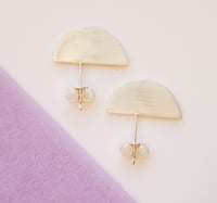Image 4 of half moon studs