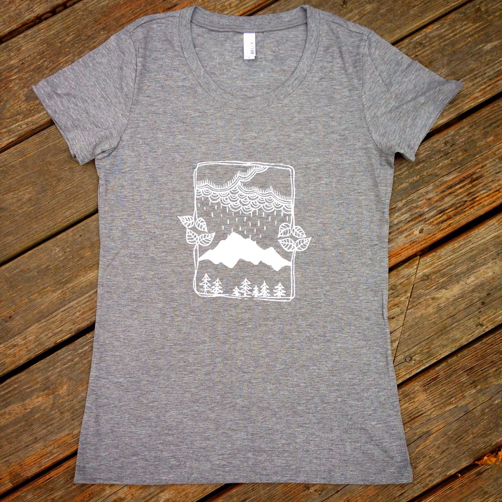 Image of *Rain in the Mountains- Women's Triblend Tee