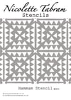 Hammam Furniture Stencil for Furniture, Wall and Fabric Projects-Moroccan stencil-DIY 