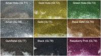 Glitter .004" </p> 9 Colors Available