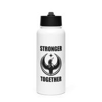  Stainless steel water bottle w/ straw lid - Stronger Together