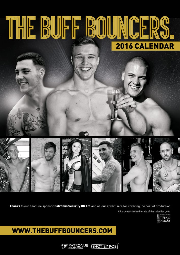 Image of THE BUFF BOUNCERS CHARITY CALENDAR 2016