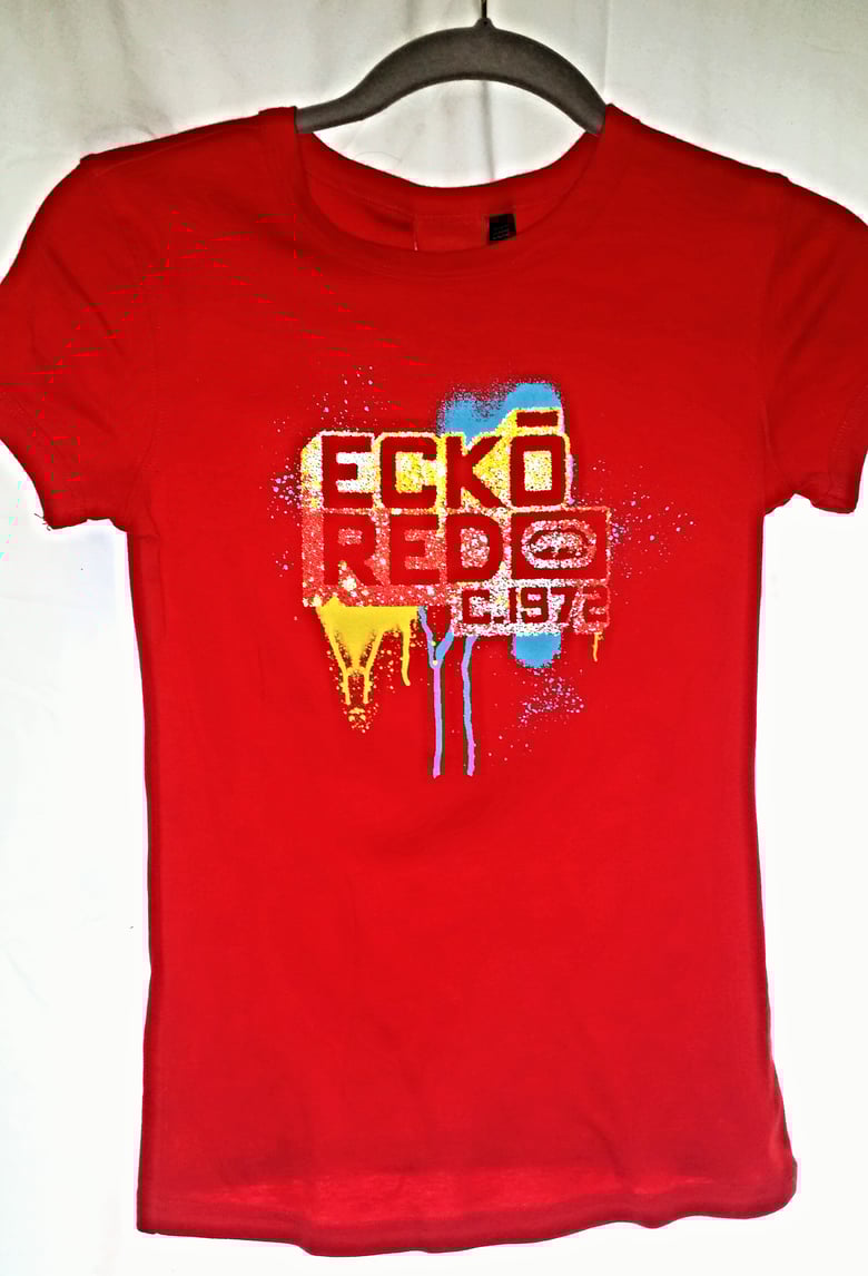 Image of Ecko Red glitter tee XS