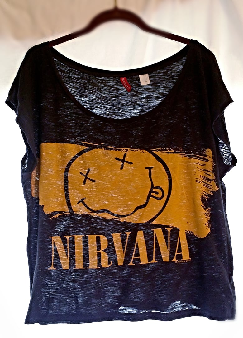 Image of Nirvana sheer tee M