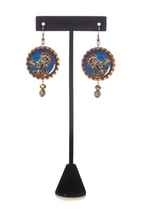 Image of Picante Earrings featuring the Fine Art of Moises - El Luchador