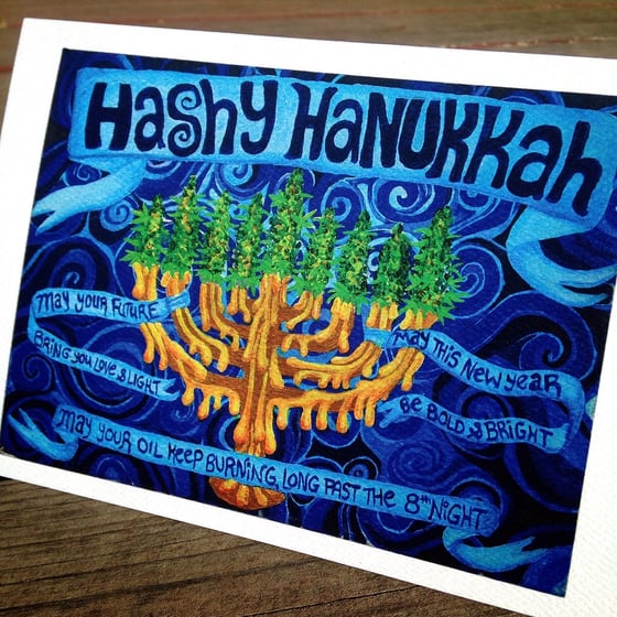 Image of Hashy Hanukkah - Greeting Card