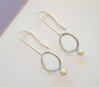 Image 3 of ring and pearl earrings