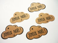 Image 3 of étiquettes autocollantes                     ☁ nuage ☁ 'Joyeux Noël!'