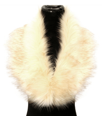 white faux fur collar coat