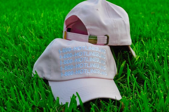 Image of Ovo Drake 1800 Hotline Bling Hat StrapBack Pink