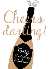 Cheers Darling Print
