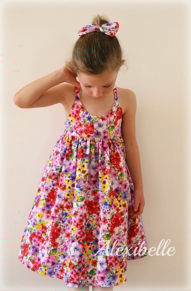 Image of Spring floral hummingbird dress