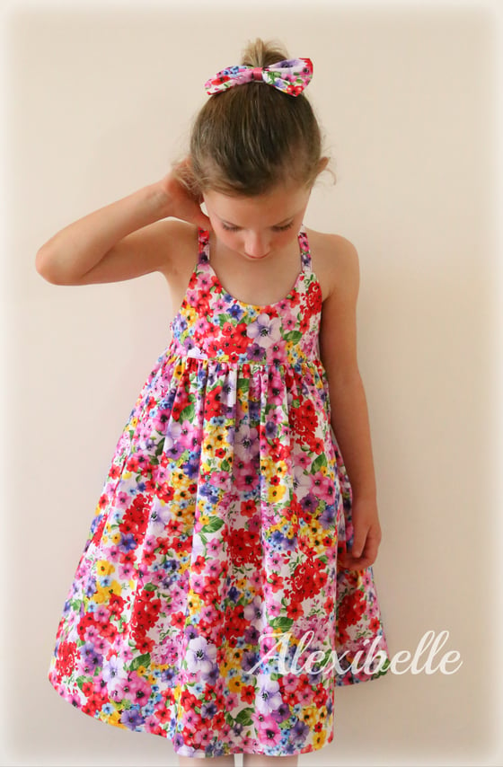 Image of Spring floral hummingbird dress