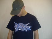 Image of silkscreen astek t-shirt navy blue