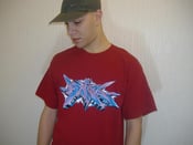 Image of astek silkscreen t-shirt deep red