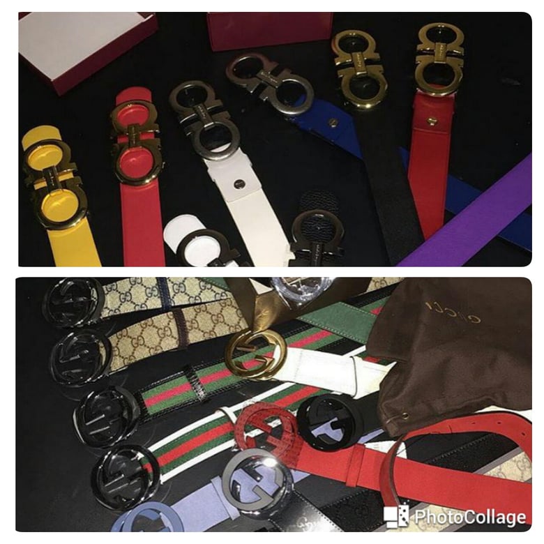 Image of Gucci & Ferragamo belts