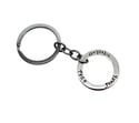 Personalised "Circle of Love" Sterling Silver Key Ring