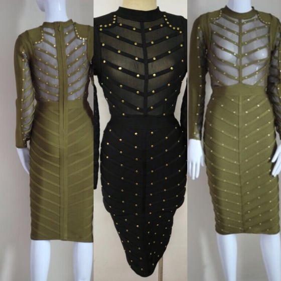 Image of BALMAIN INSPIRED DRESS 