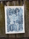 Indigo Garden Printed Tea Towel