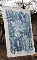 Indigo Garden Printed Tea Towel