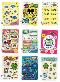 Image 4 of vintage tamagotchi stickers + trading cards