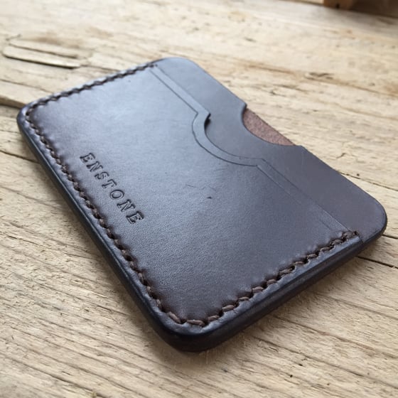 Image of The Lidstone card holder - Dark Brown