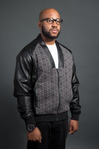 Image of David Leather Cardigan