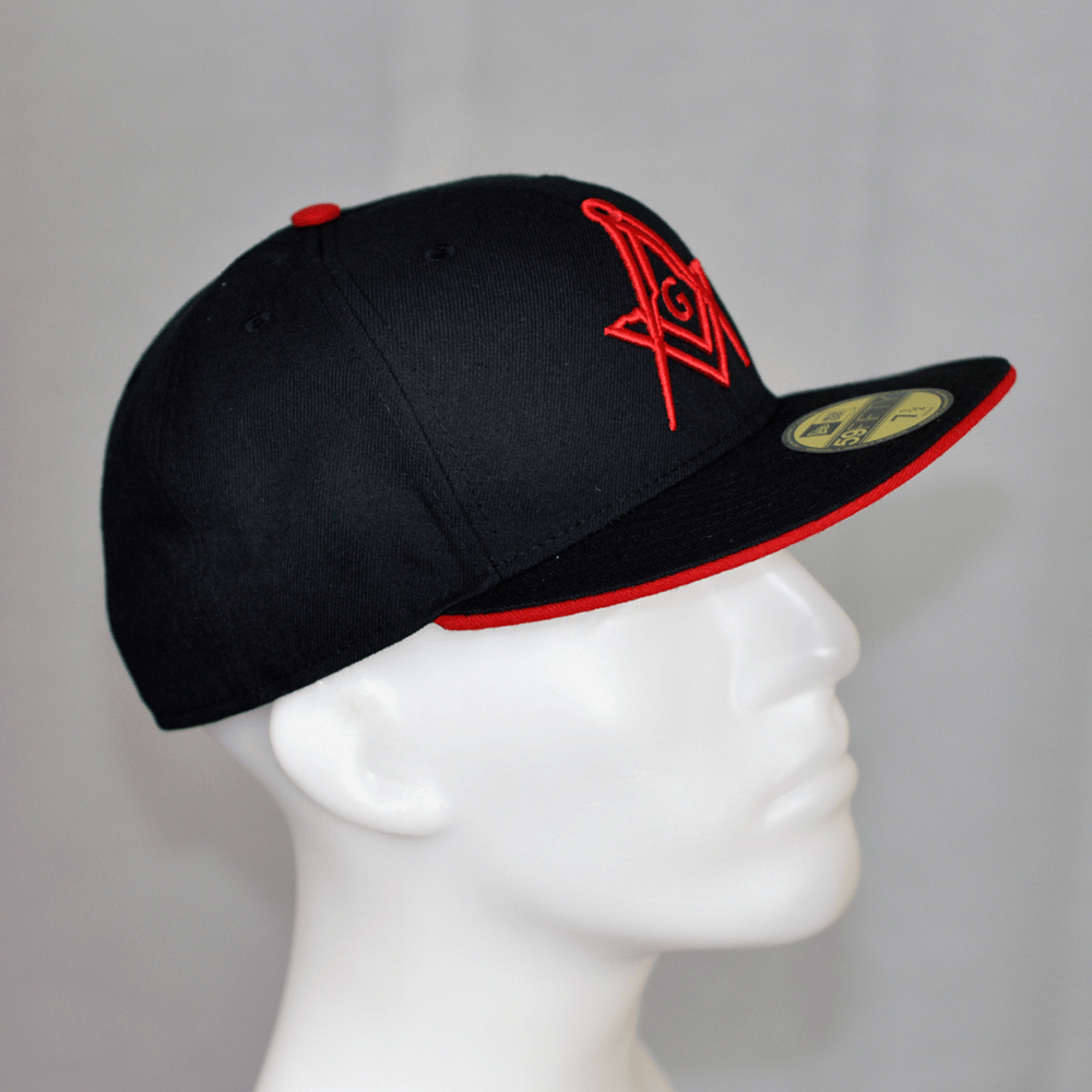 Image of New Era 59Fifty Black - Scarlet with G fitted