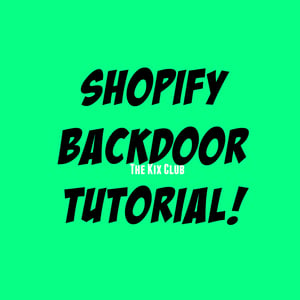 Image of Shopify Backdoor Tutorial