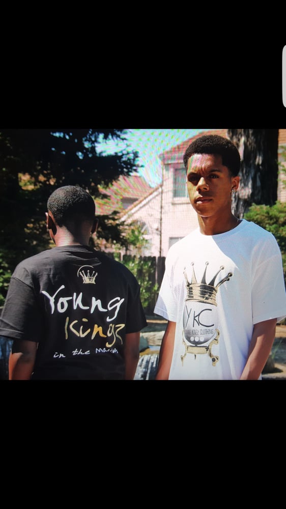 Image of Young Kingz Logo T-Shirt  White or Black