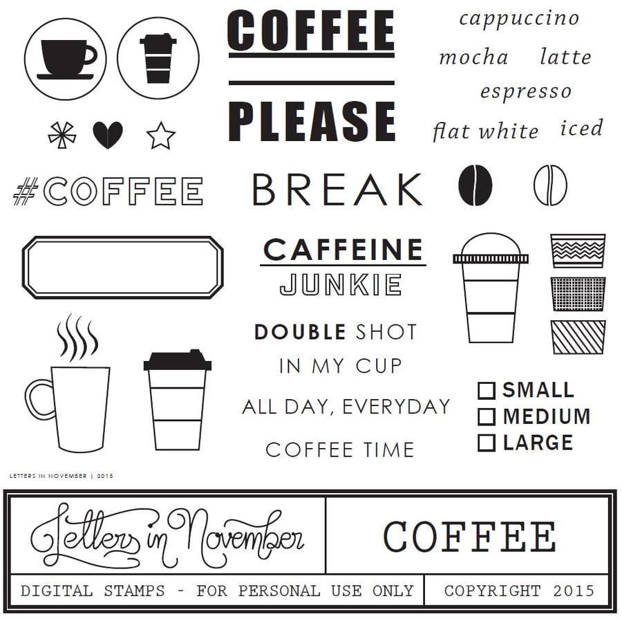 Image of Coffee Digital Stamp