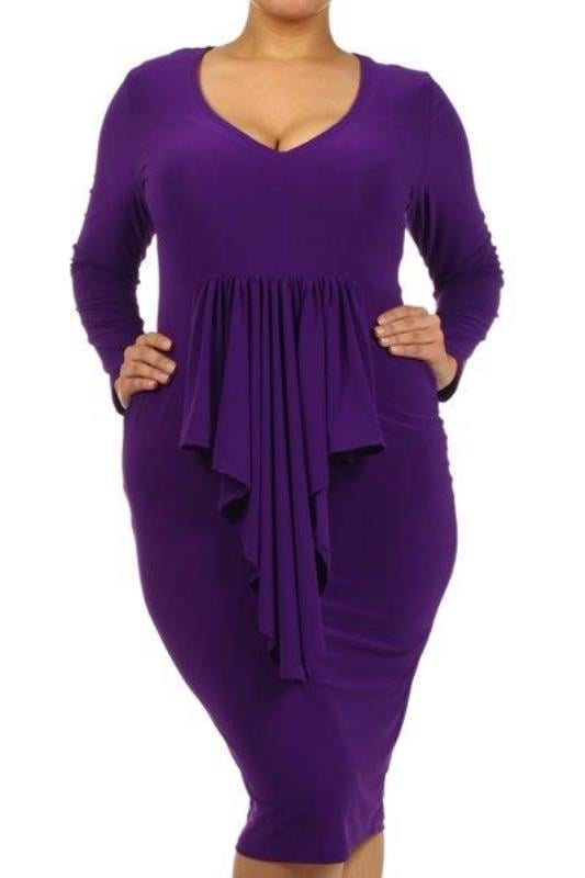 Image of Autumn Night Purple Dress