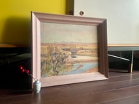 Image 2 of Mid Century Oil Landscape Study on Board
