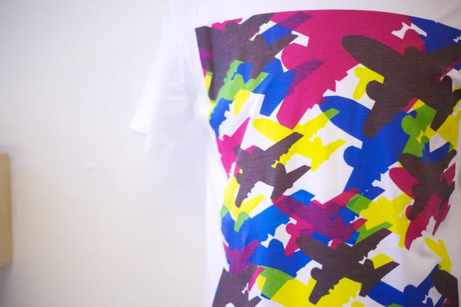 XL,XXL CMYK planes white t-shirt