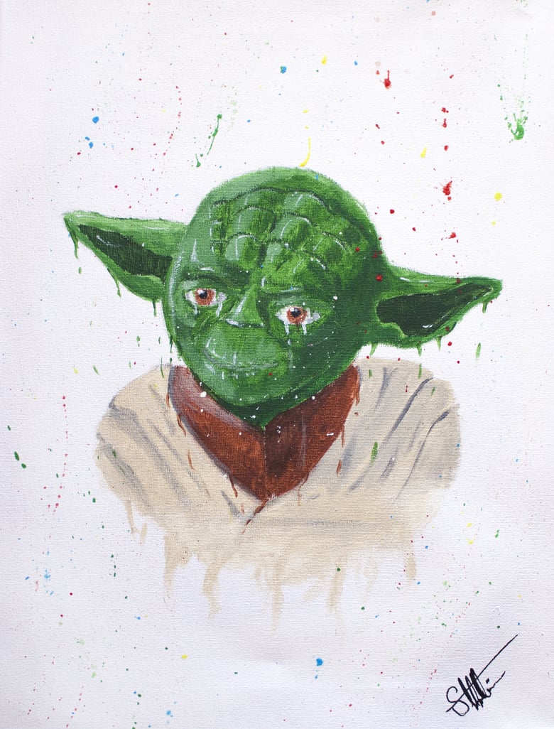 Image of Yoda Melt Print