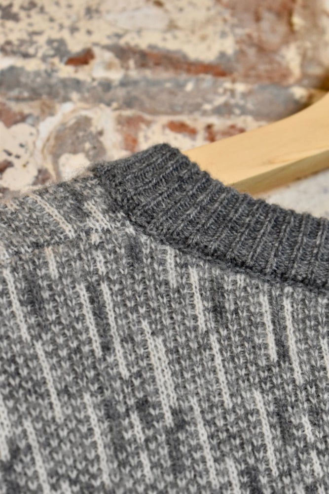 Image of Pure Wool Pattern Pullover Jumper