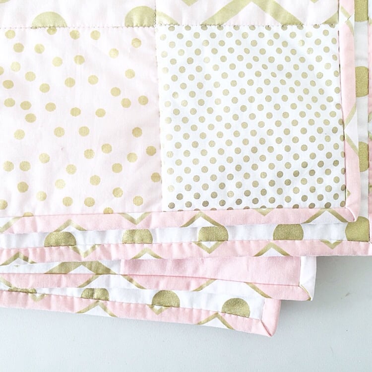 Golden Blush Quilt LAST ONE EVER AVAILABLE Lola Rose Label