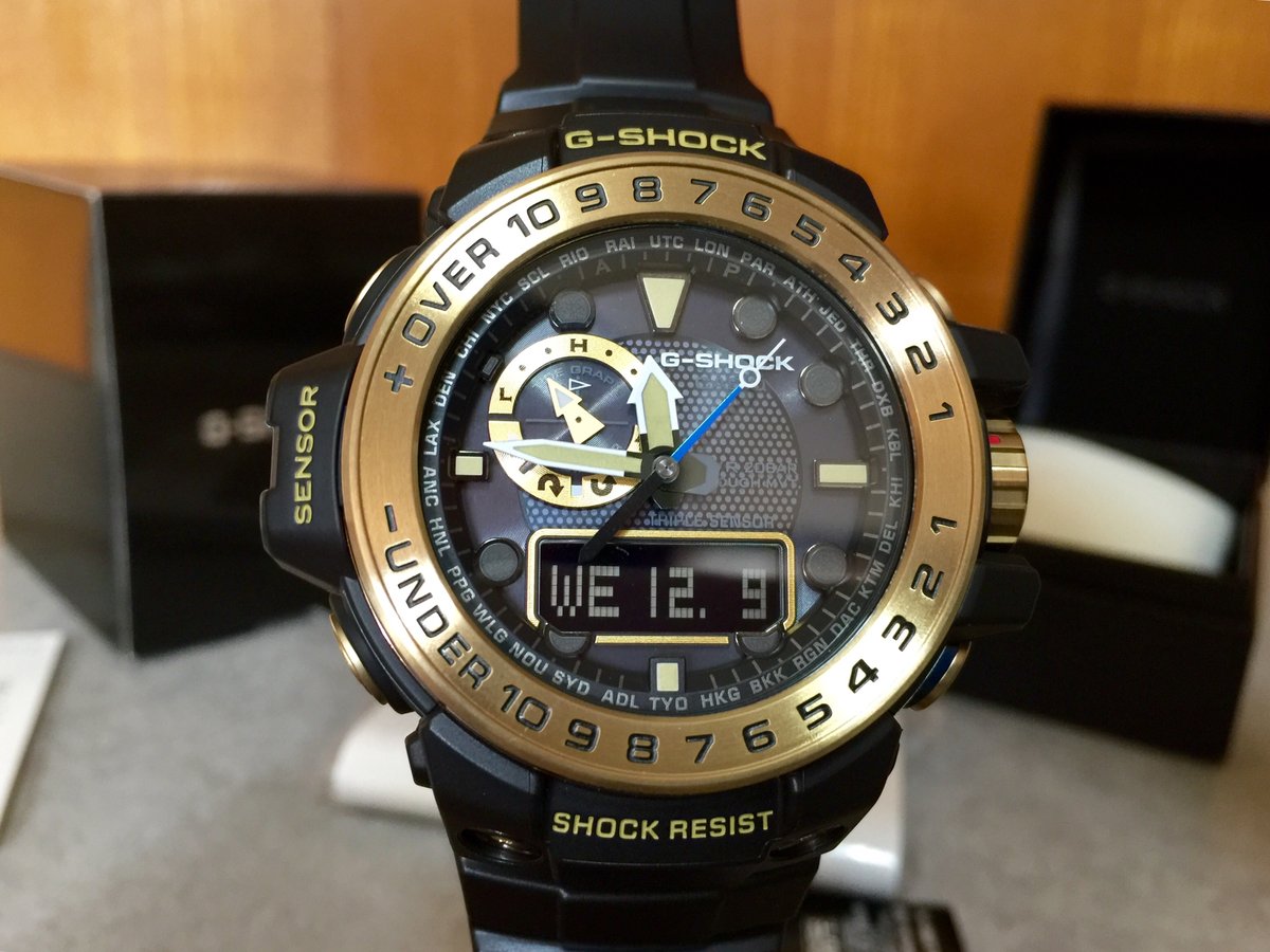G Shock Gwn 1000gb 1ajf Master Of G Gold Black Gulfmaster Street Styles