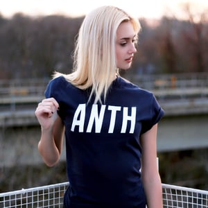 Image of "ANTH" Tee (Navy Blue) w/ FREE Anth Wristband