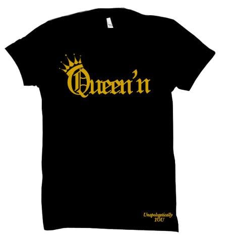Image of Queen'n in Black (Fitted T-Shirt Style)