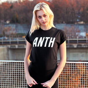 Image of "ANTH" Tee (Black) w/ FREE Anth Wristband