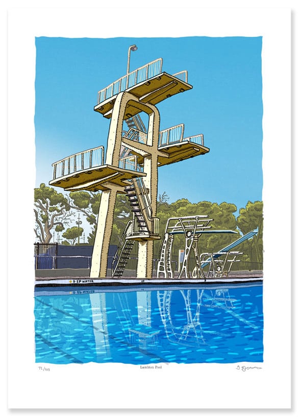 Lambton Pool Digital Print