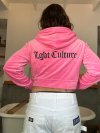 LGBT CLUTURE velvet mini hoodie