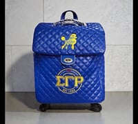 Image 1 of RHOyalty Sigma Gamma Rho Blue Trolley Bag eta (June)