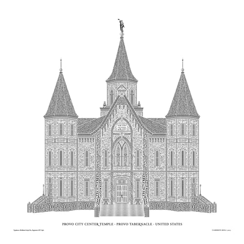 Image of Provo Tabernacle in Type
